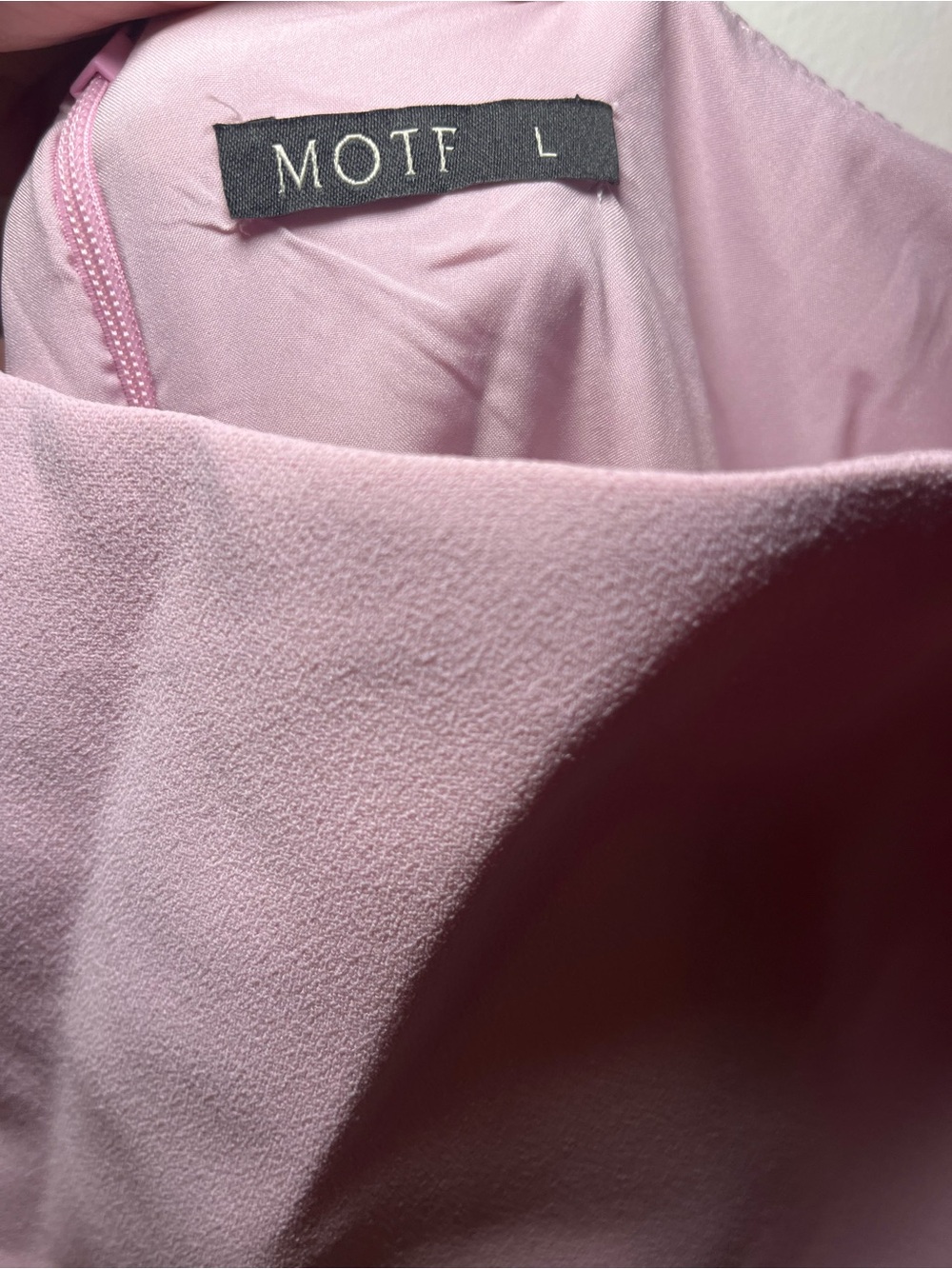 MOTF Sleeveless Rose Detail Pink Evening Dress size L - Picture 5 of 8